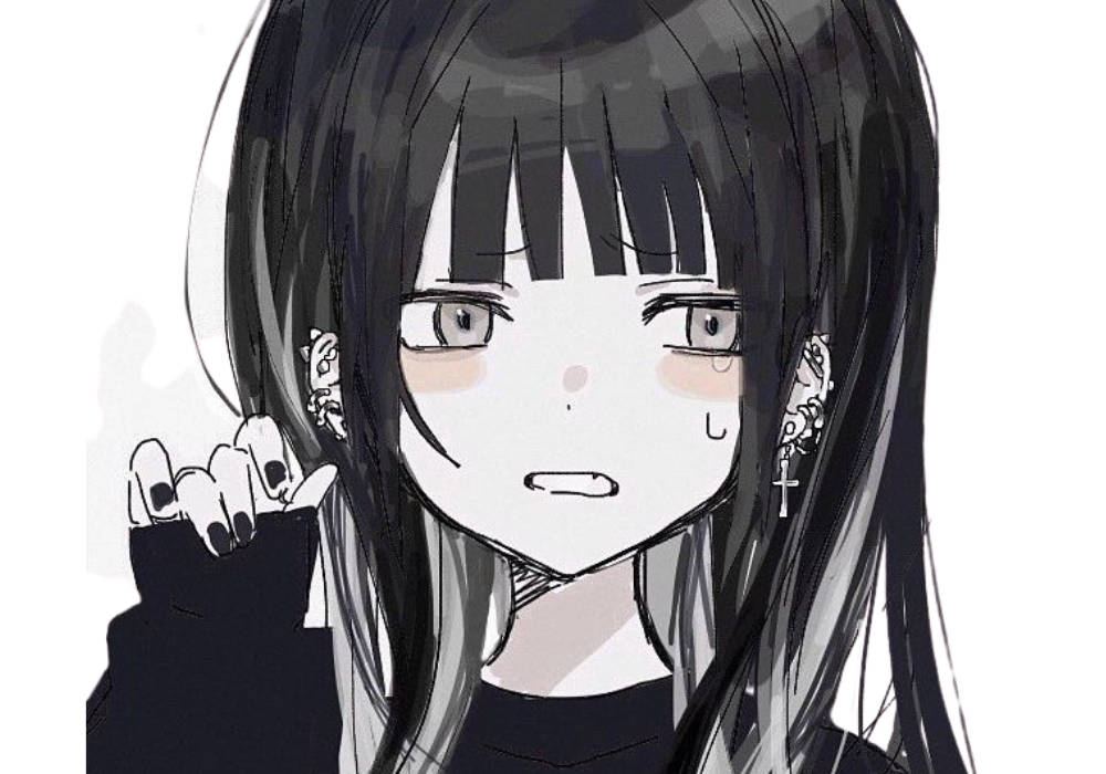 Emo Girl Edgy Anime Pfp Background