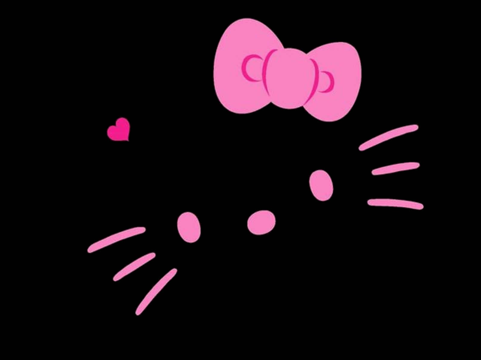 Emo Hello Kitty Cute Pink Background