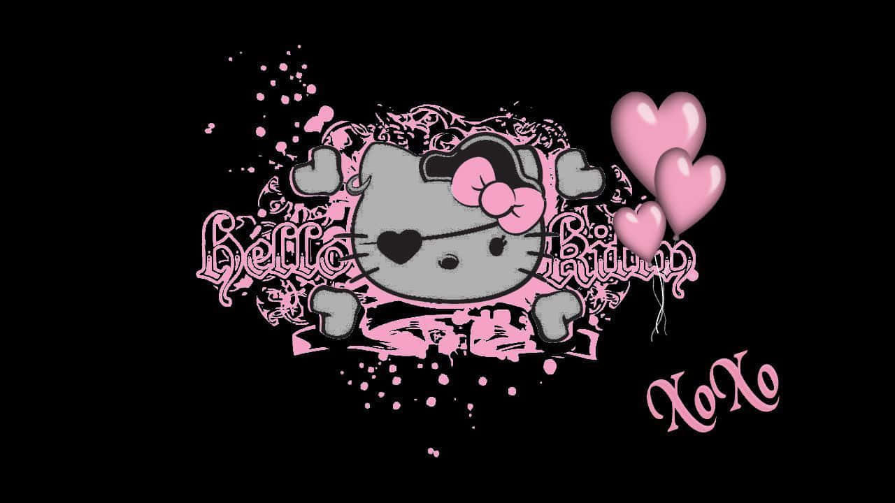 Emo Hello Kitty - Dark But Lovely Background