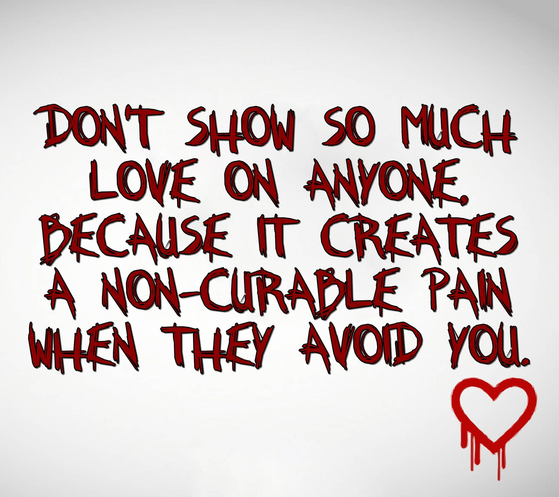 Emo Pain Quote Background