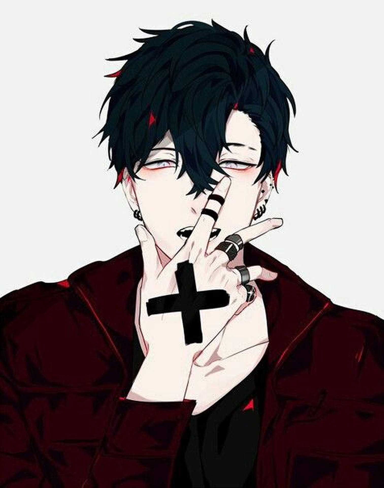 Emo Pfp Boy With Cross