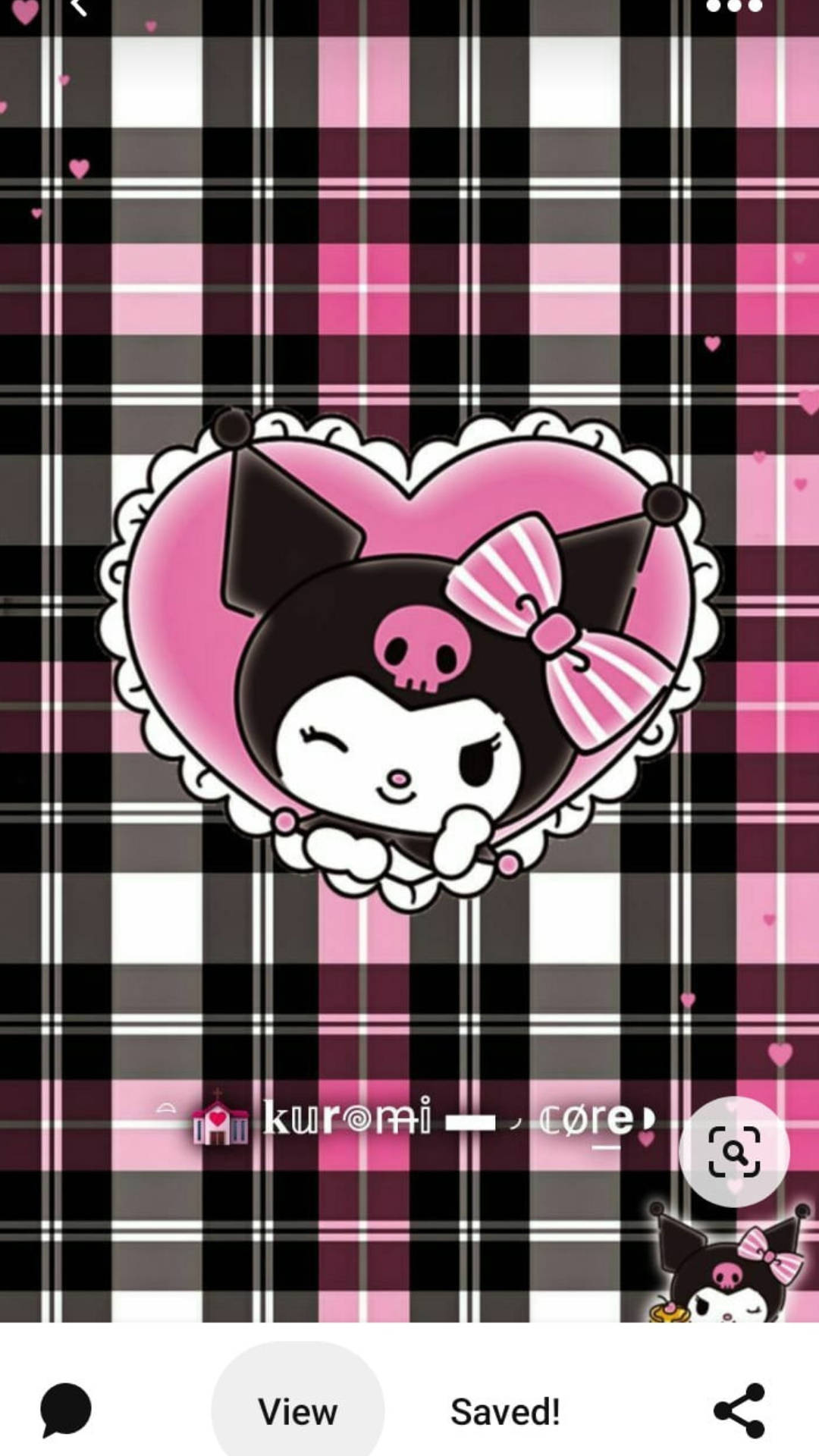 Emo-style My Melody Kuromi Background Background