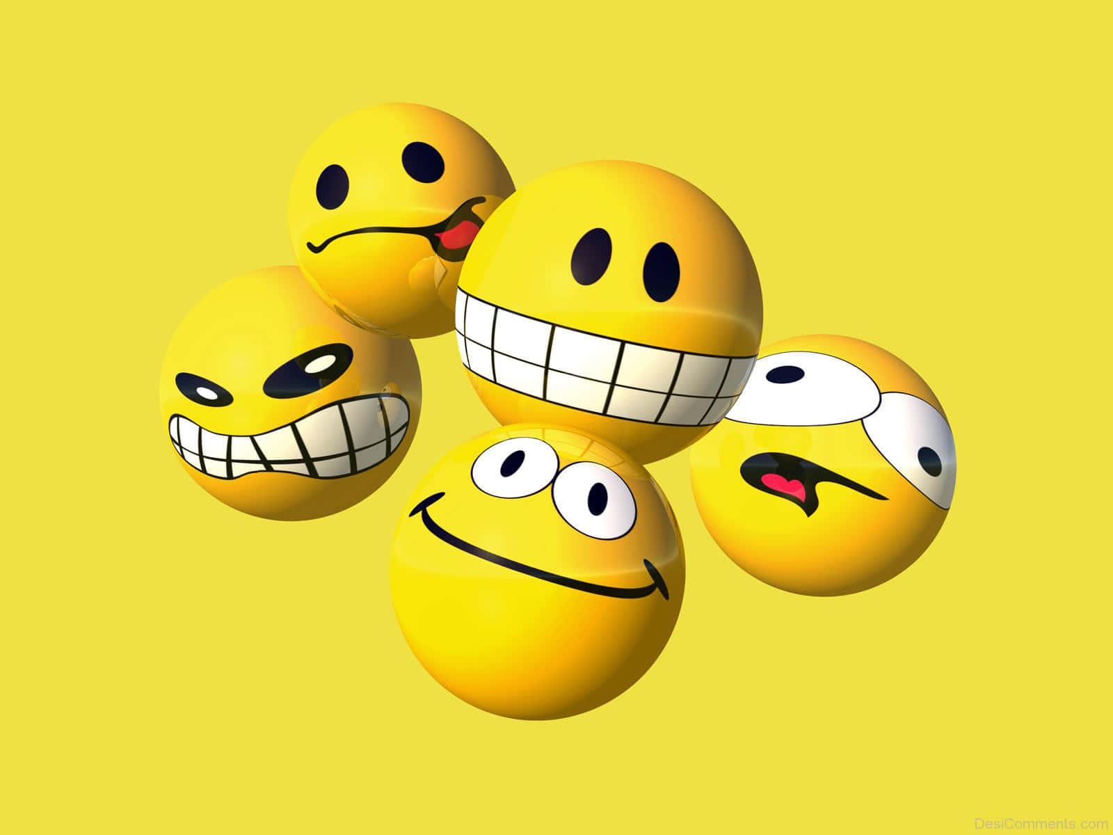 Emoji Icon With Happy Smile Background