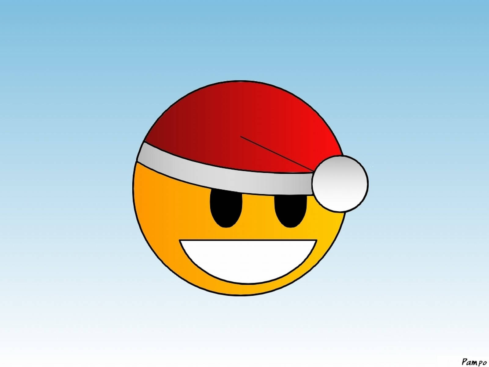 Emoji Wearing Santa Hat Cute Laptop