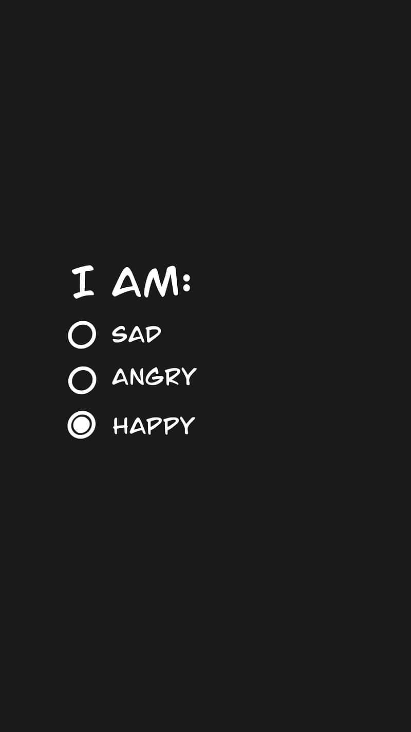 Emotion Checklist Black Background Background