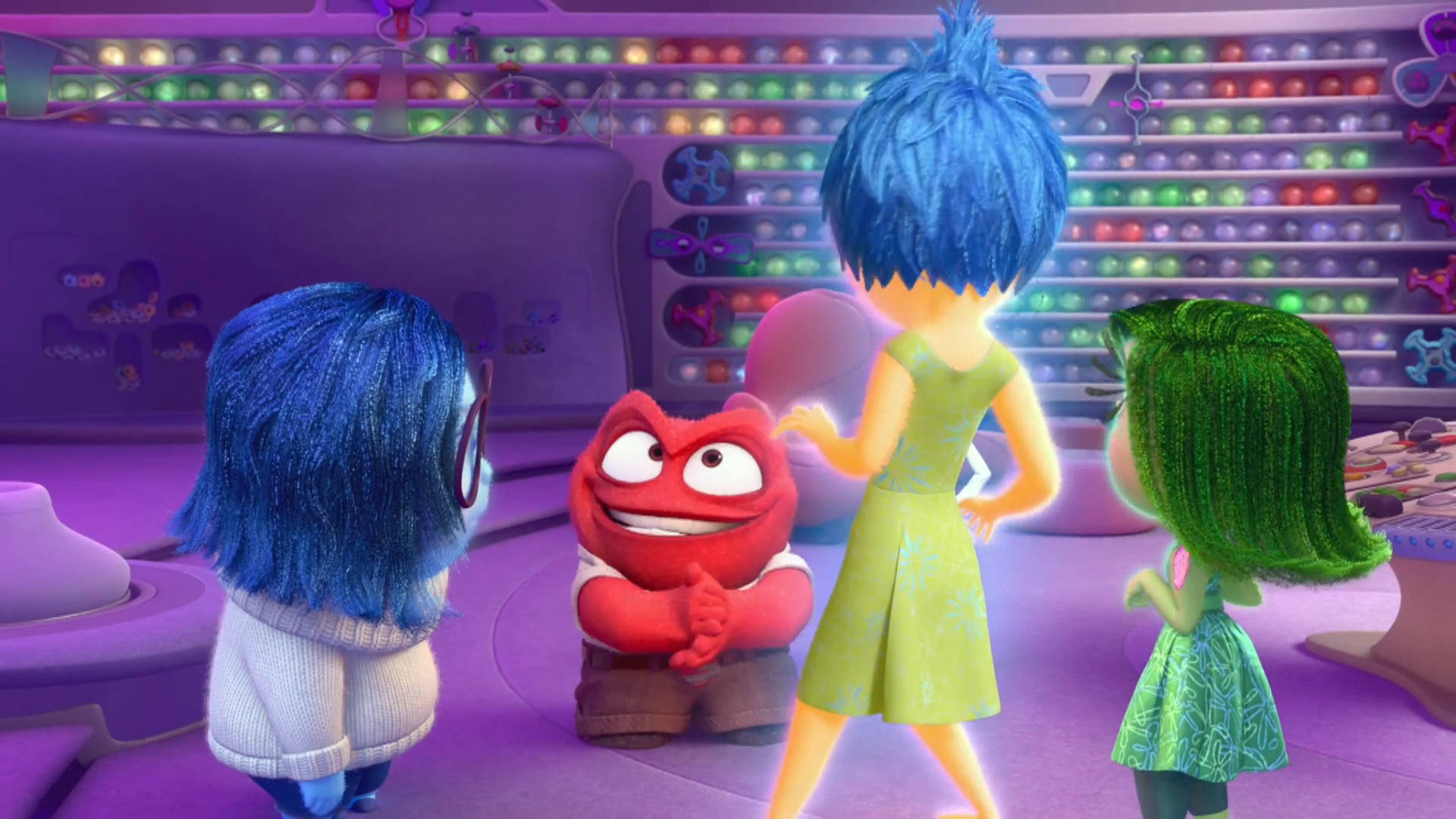 Emotion Pals And Joy Inside Out Background