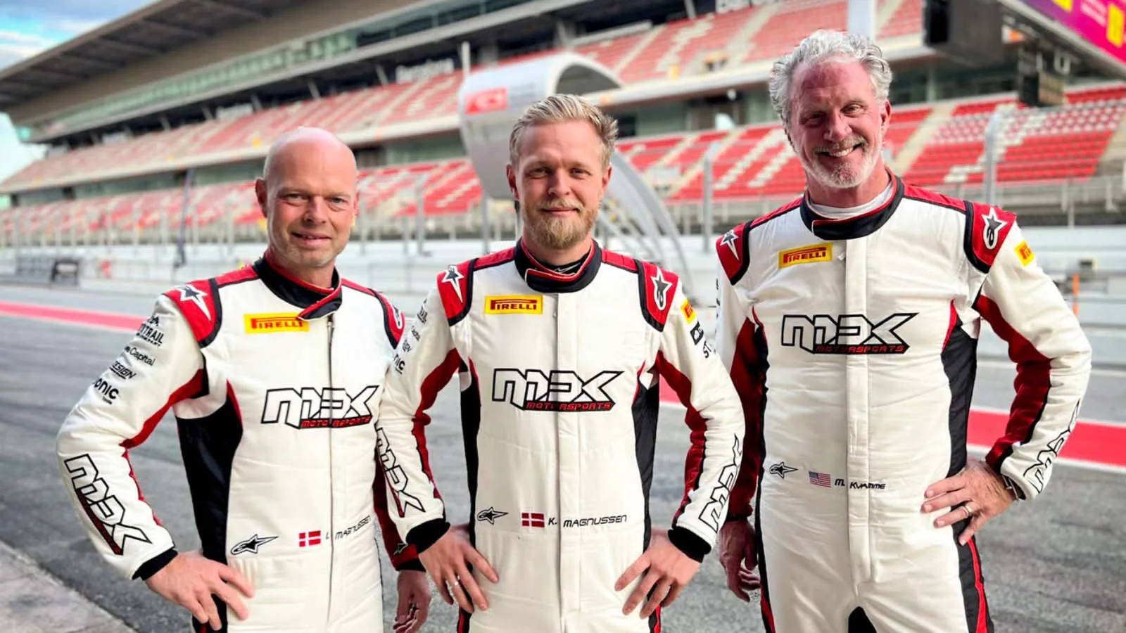 Emotional Moment With Kevin Magnussen, His Father And Mark Kvamme.