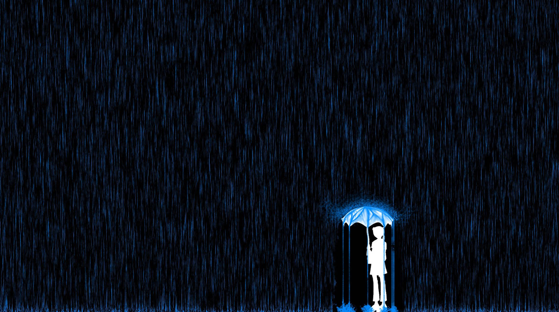 Emotional Tranquility - The Paradox Of Beautiful Rain Background