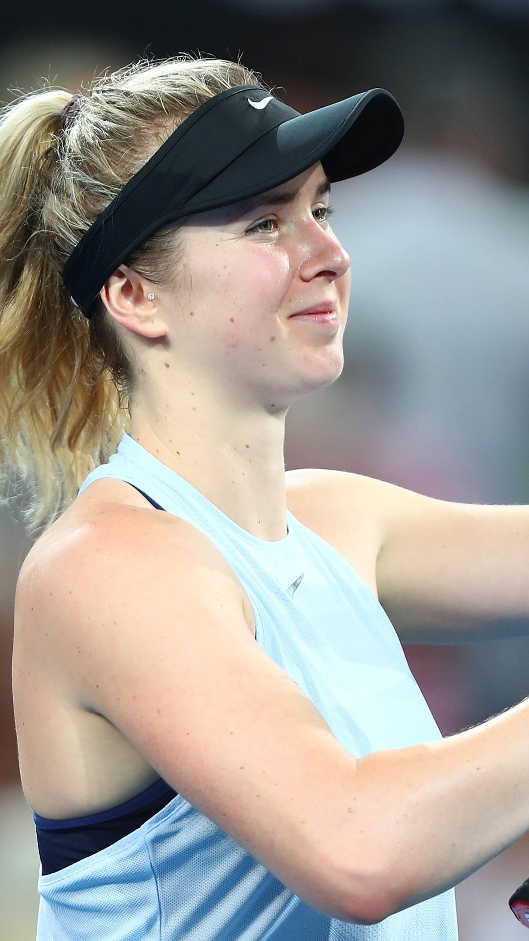 Emotional Victory - Ukraine's Tennis Star Elina Svitolina Background