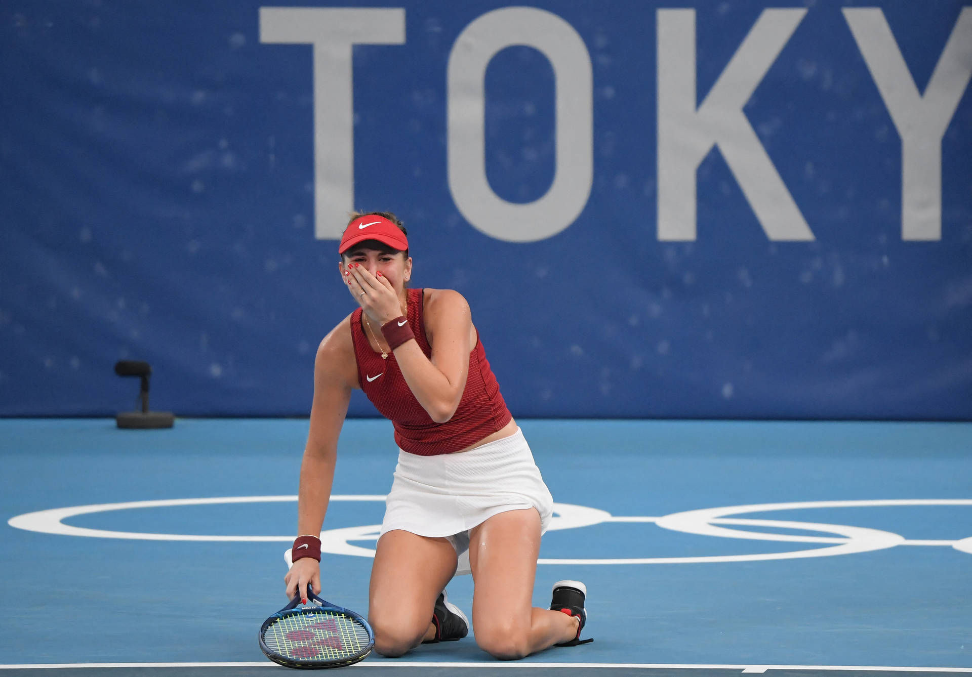 Emotionally Charged Moment: Tears Of Victory From Belinda Bencic Background