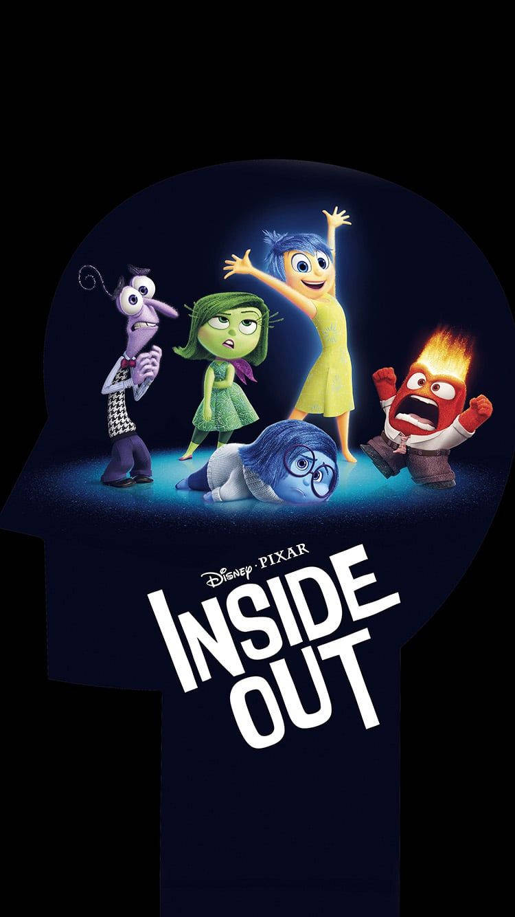 Emotions Joy, Fear, And Sadness From The Movie Inside Out Background