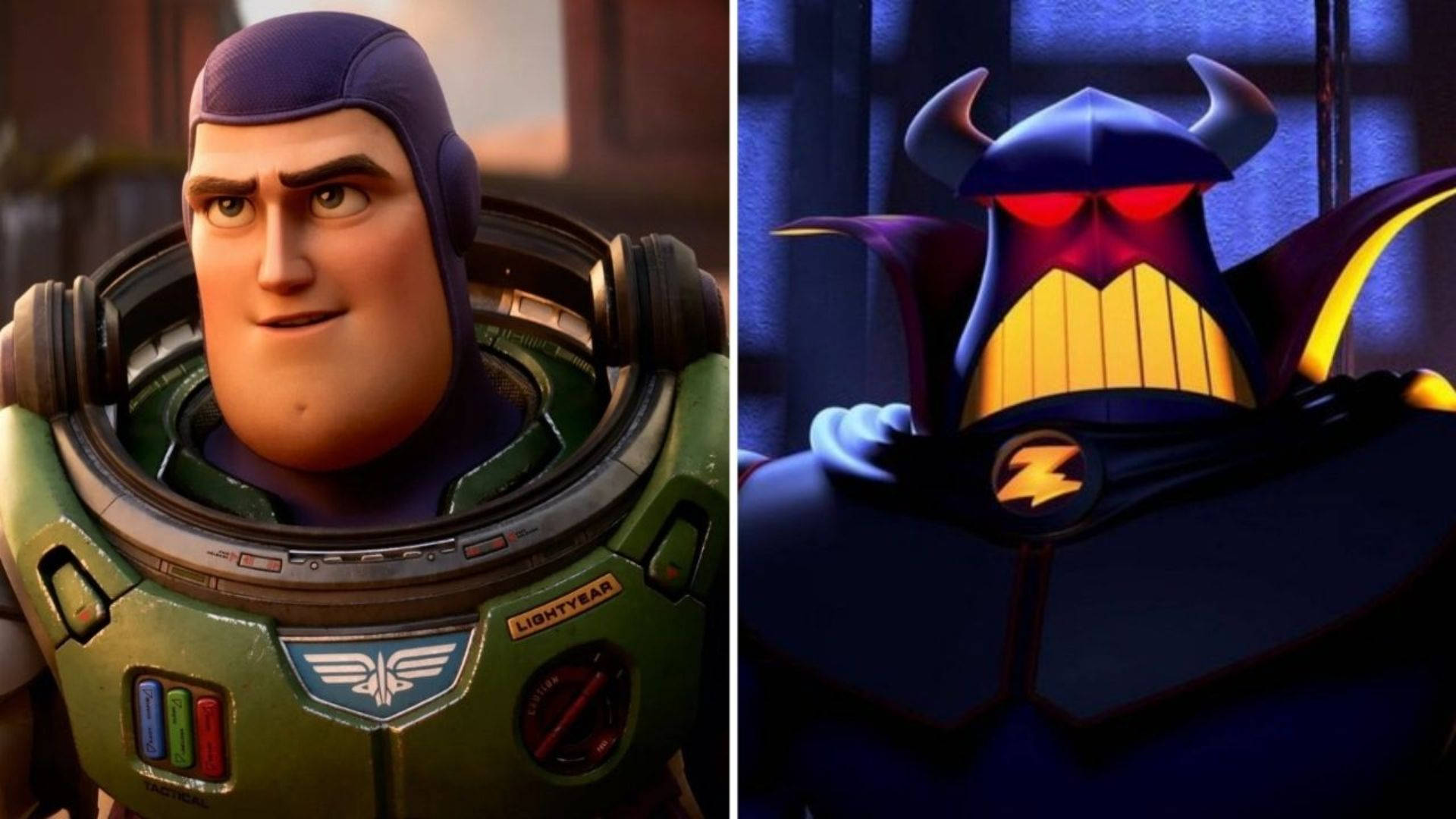 Emperor Zurg And Buzz Side By Side Background