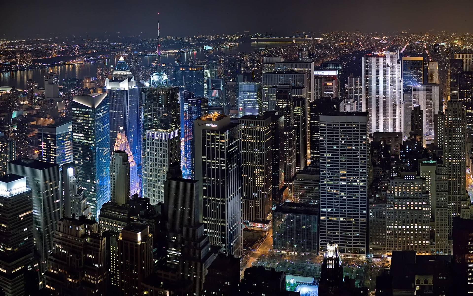 Empire State Building New York City At Night