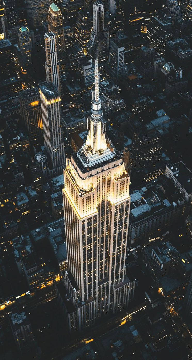 Empire State Building Top View Background