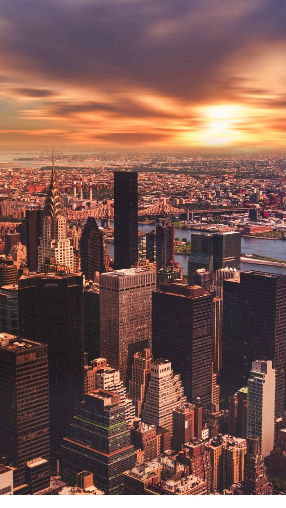 Empire State Buildings At Sunset