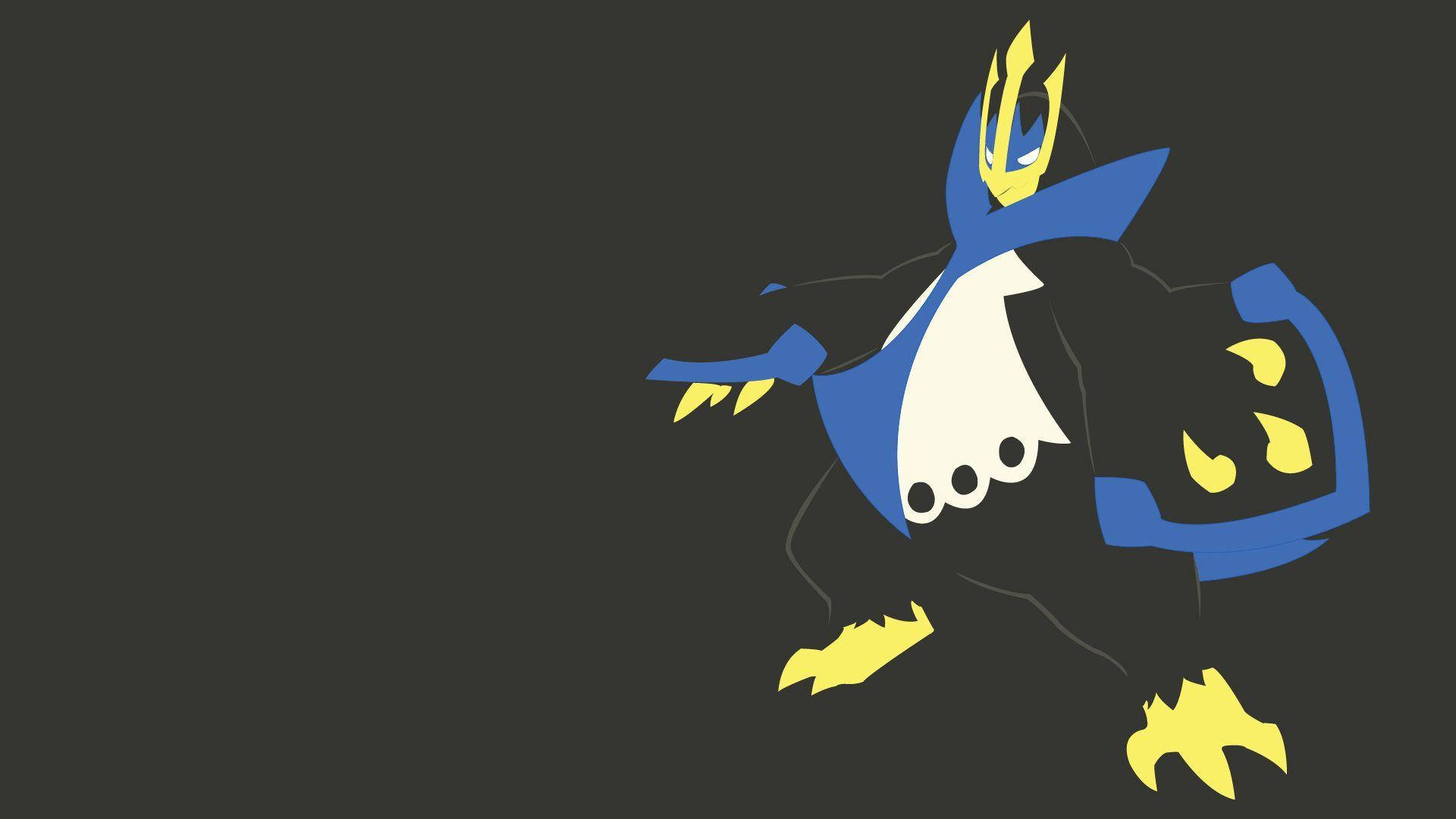 Empoleon Vector Art With Claws Background