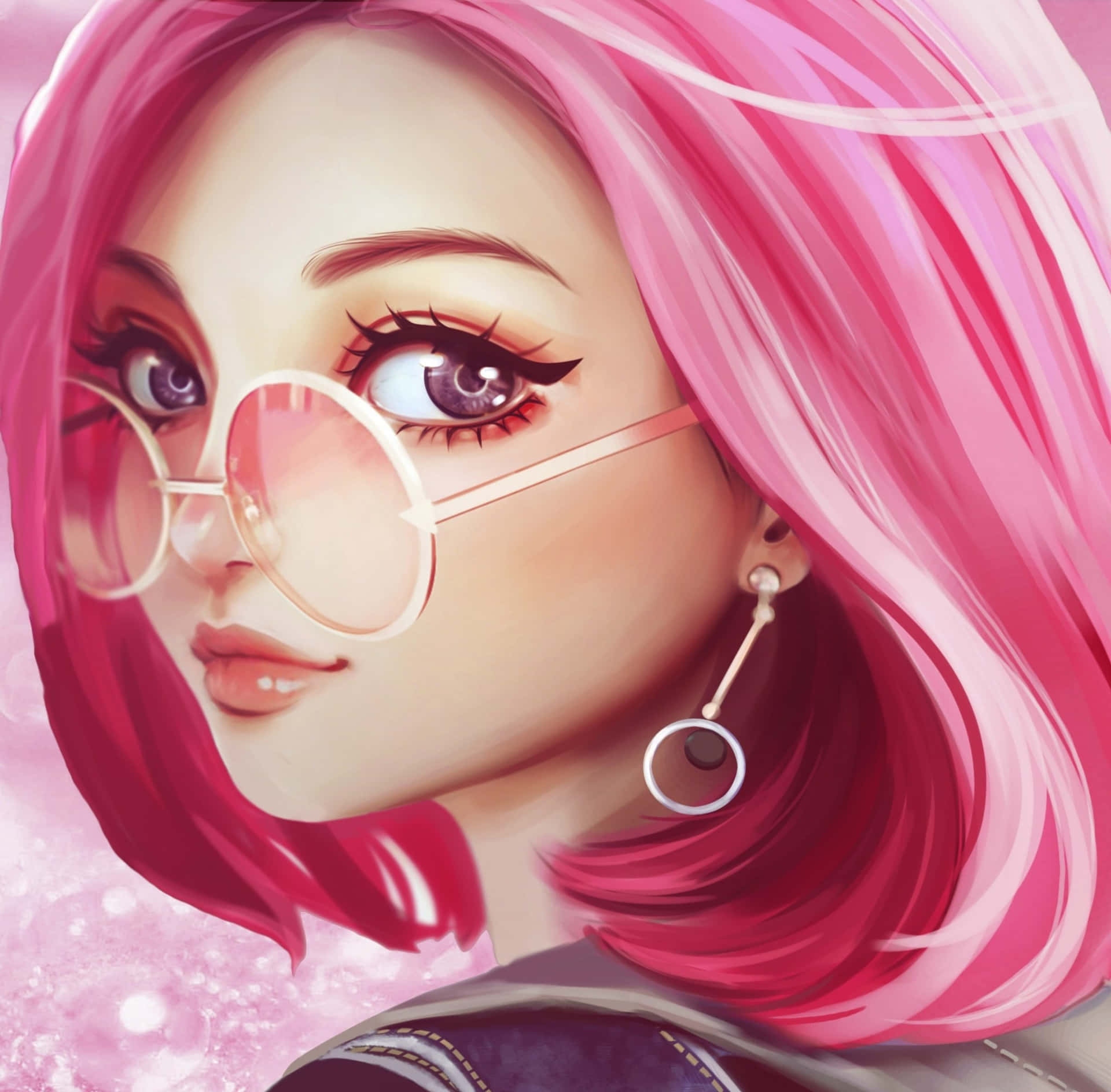 Empowered Girl Using An Ipad Background