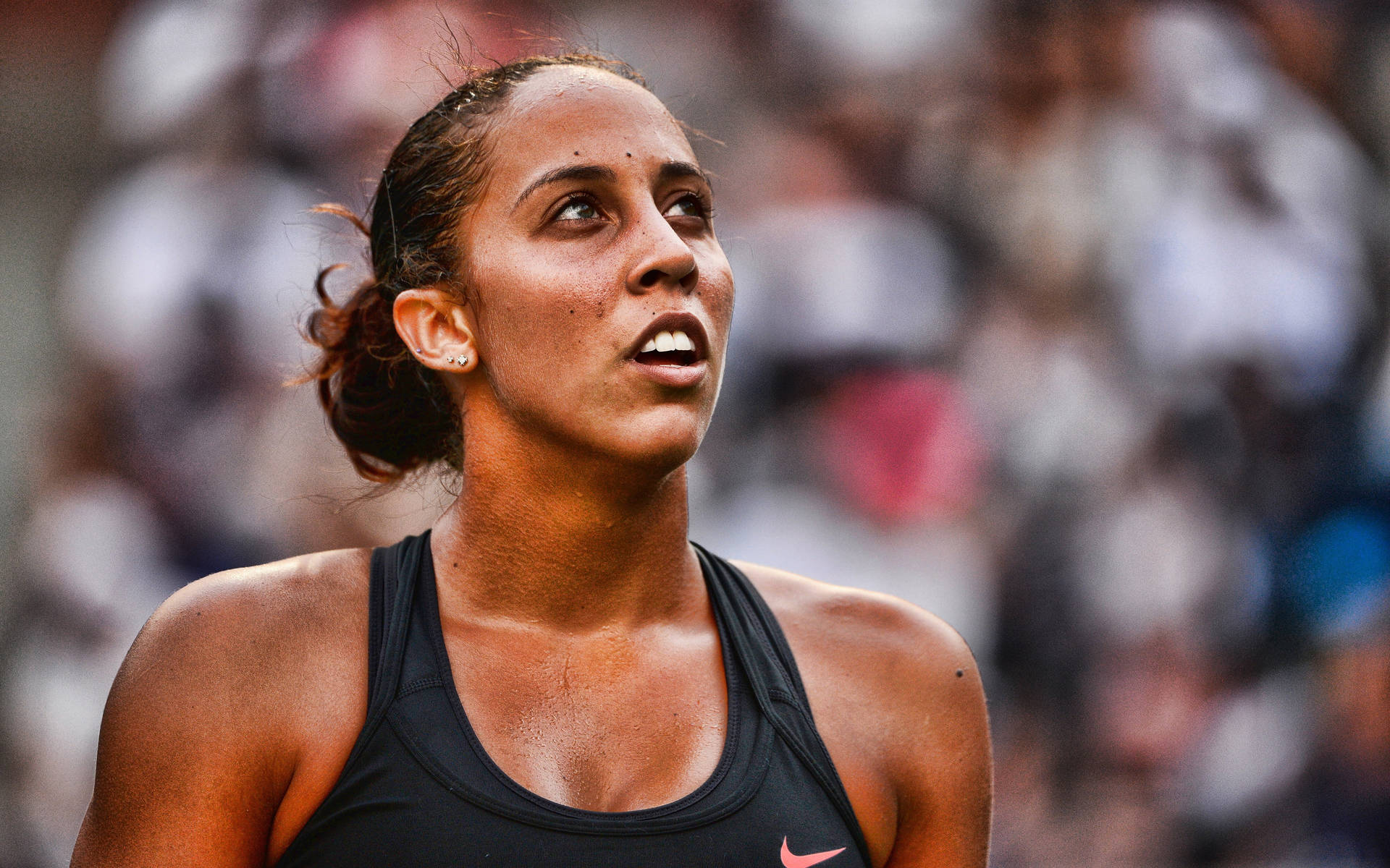 Empowered Tennis Star - Madison Keys Looking Up