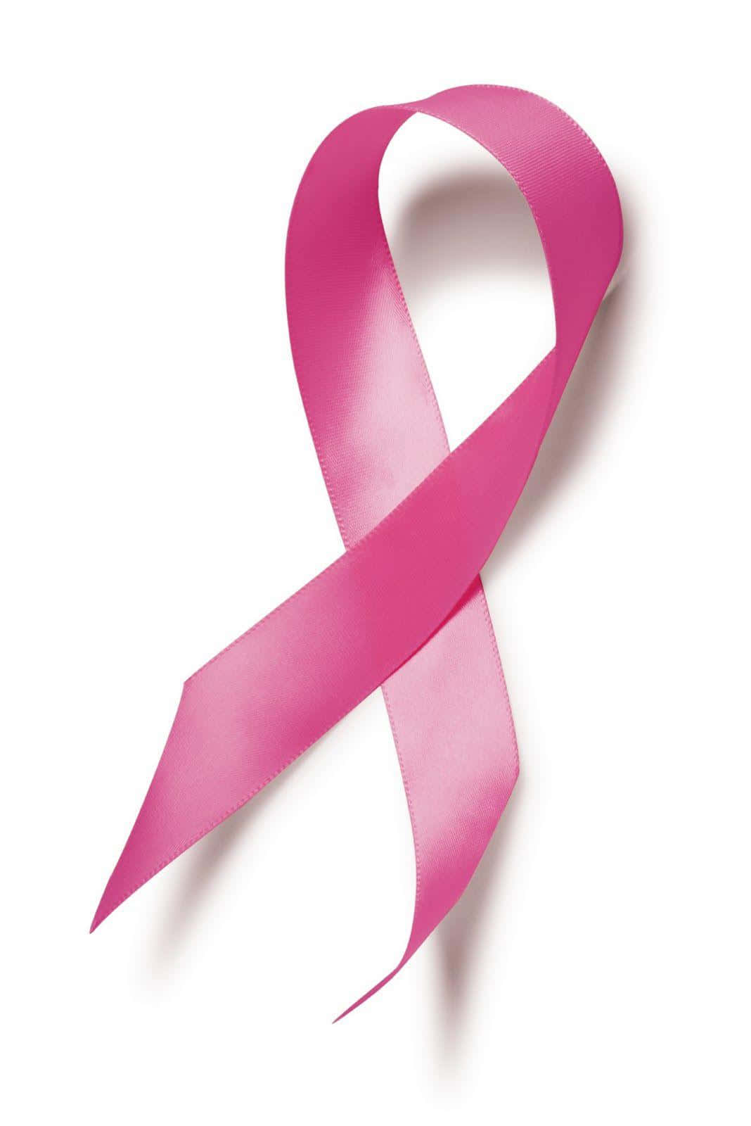 Empowering Pink Ribbon Symbol Background