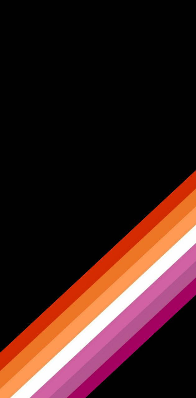Empowering Symbol Of Pride - The Lesbian Flag Background