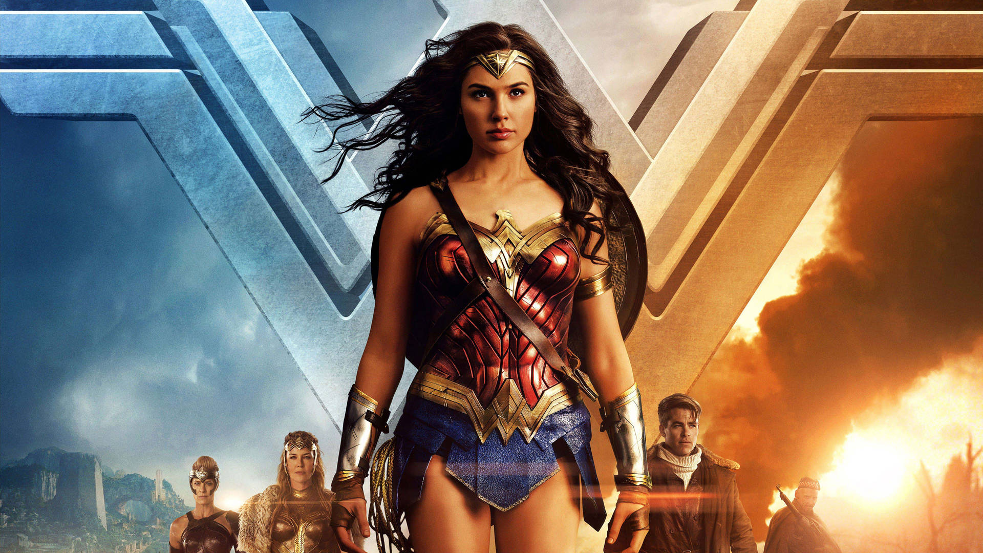 Empowering Wonder Woman: Symbol Of Strength And Justice Background