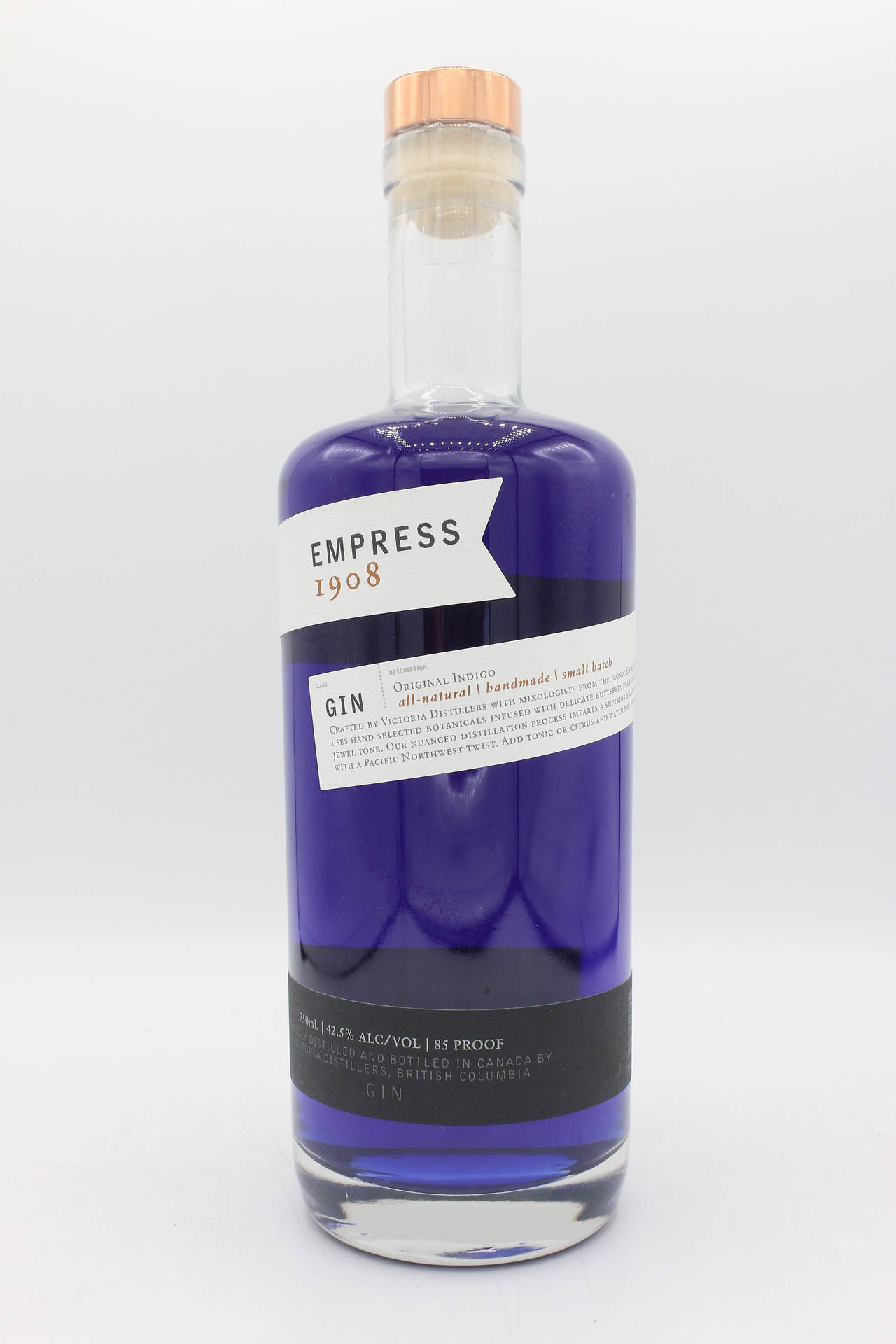 Empress 1908 Gin Bottle Background