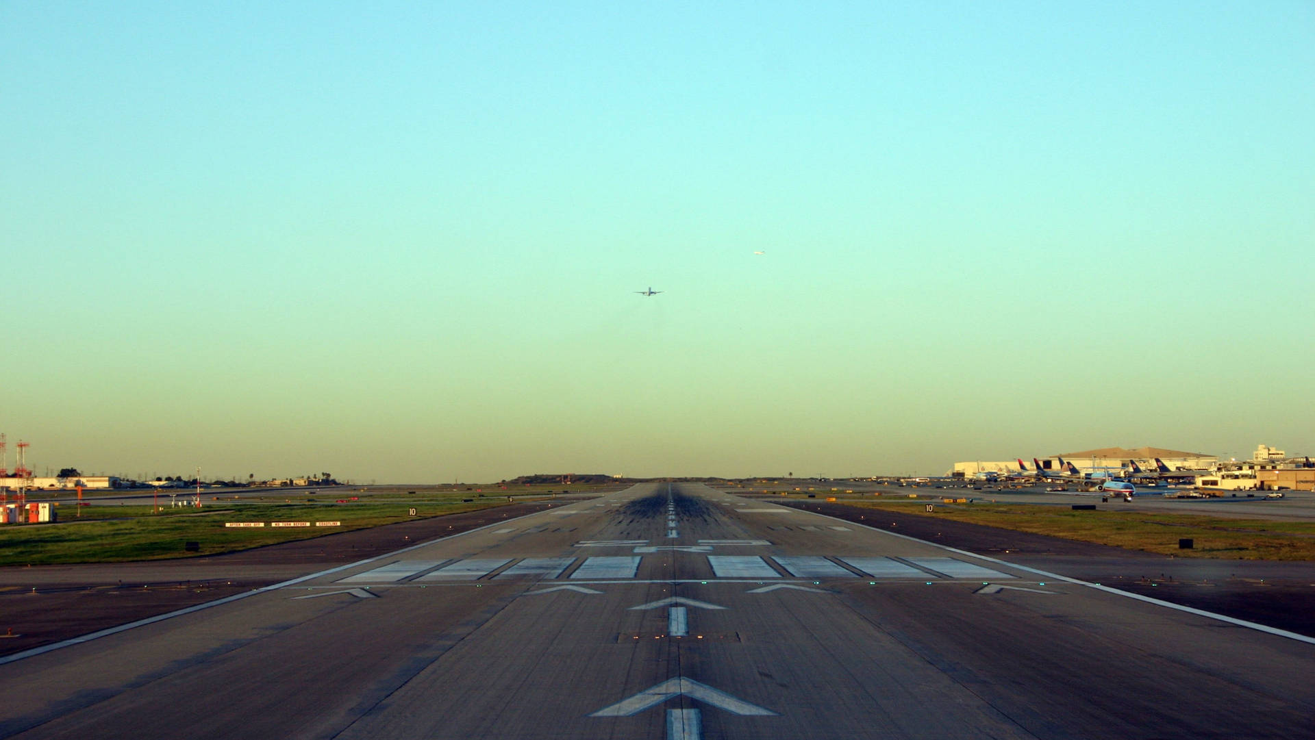 Empty Airport Runway