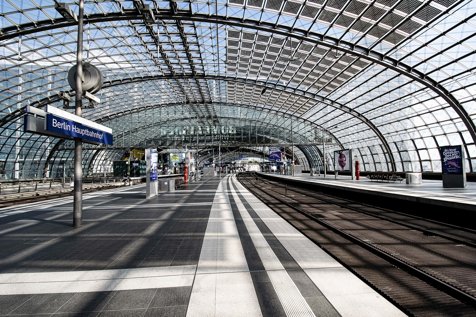 Empty Berlin Central Station