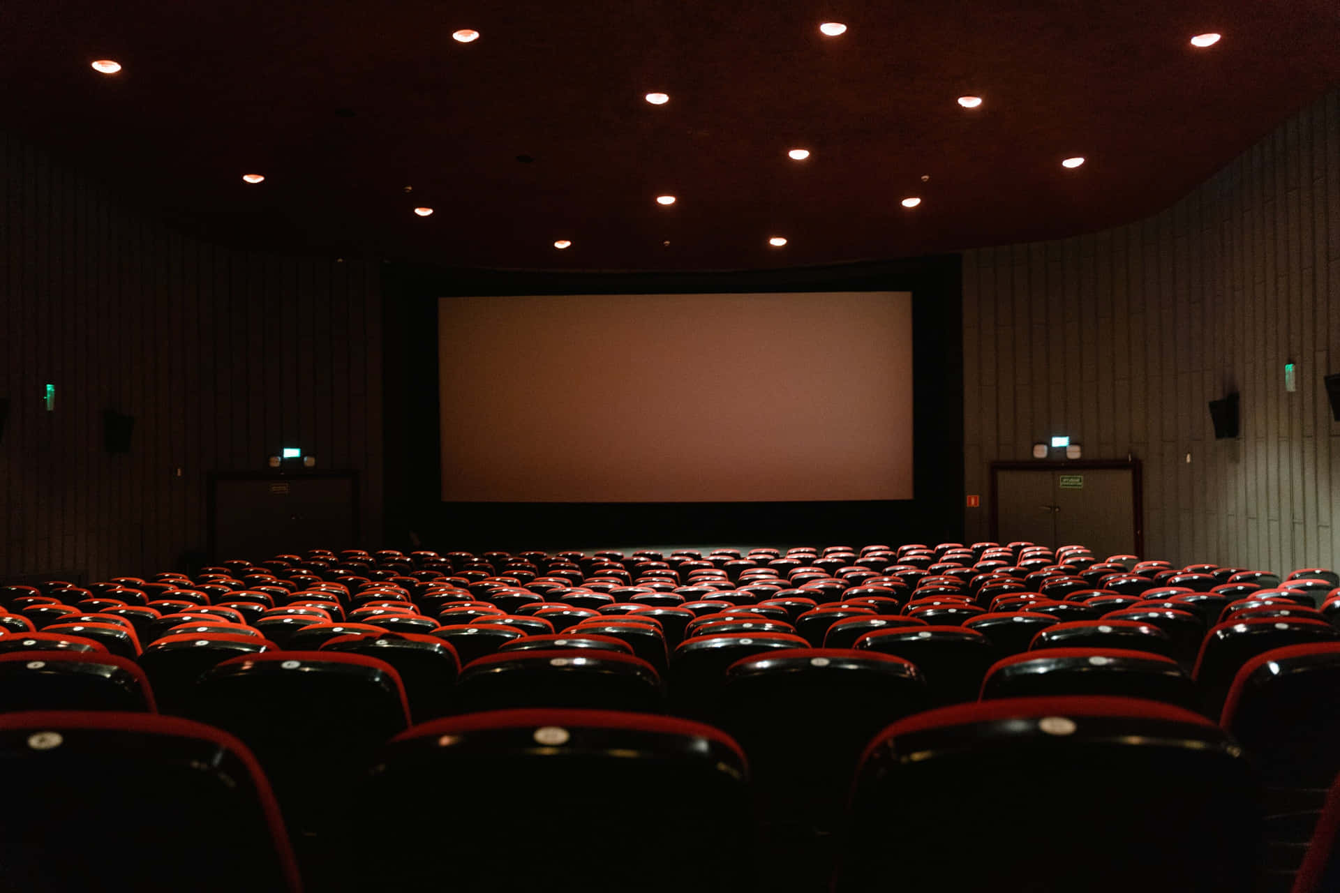 Empty Cinema Hall Interior Background