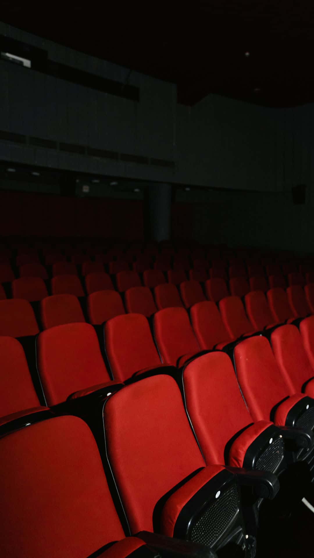 Empty Cinema Hall Red Seats