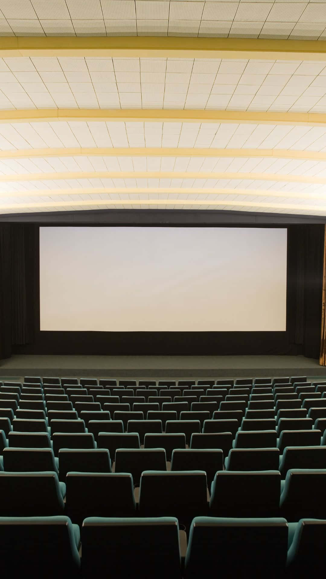 Empty Cinema Hall Waiting For Movie Background