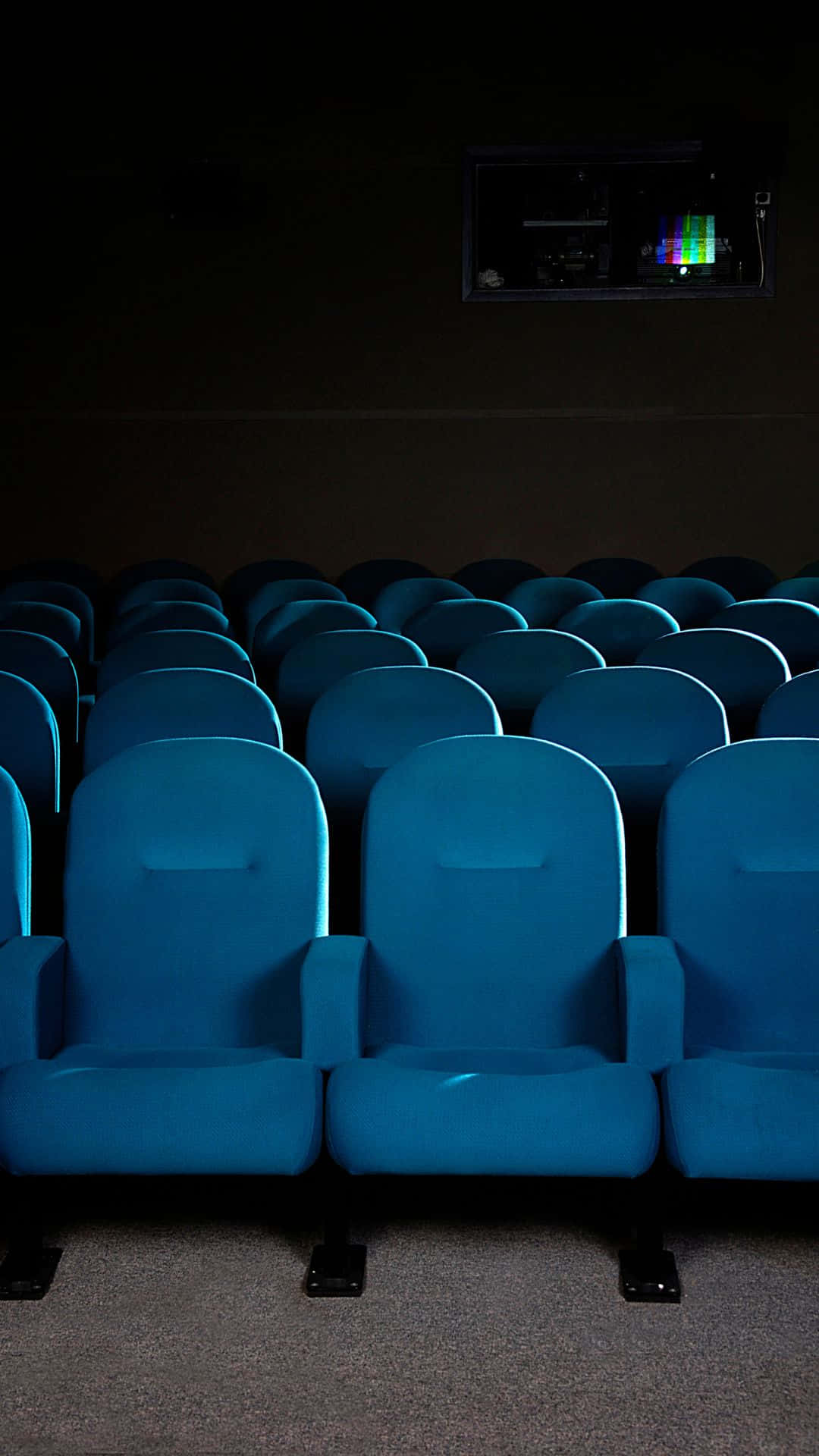 Empty Cinema Seatswith Projection Window