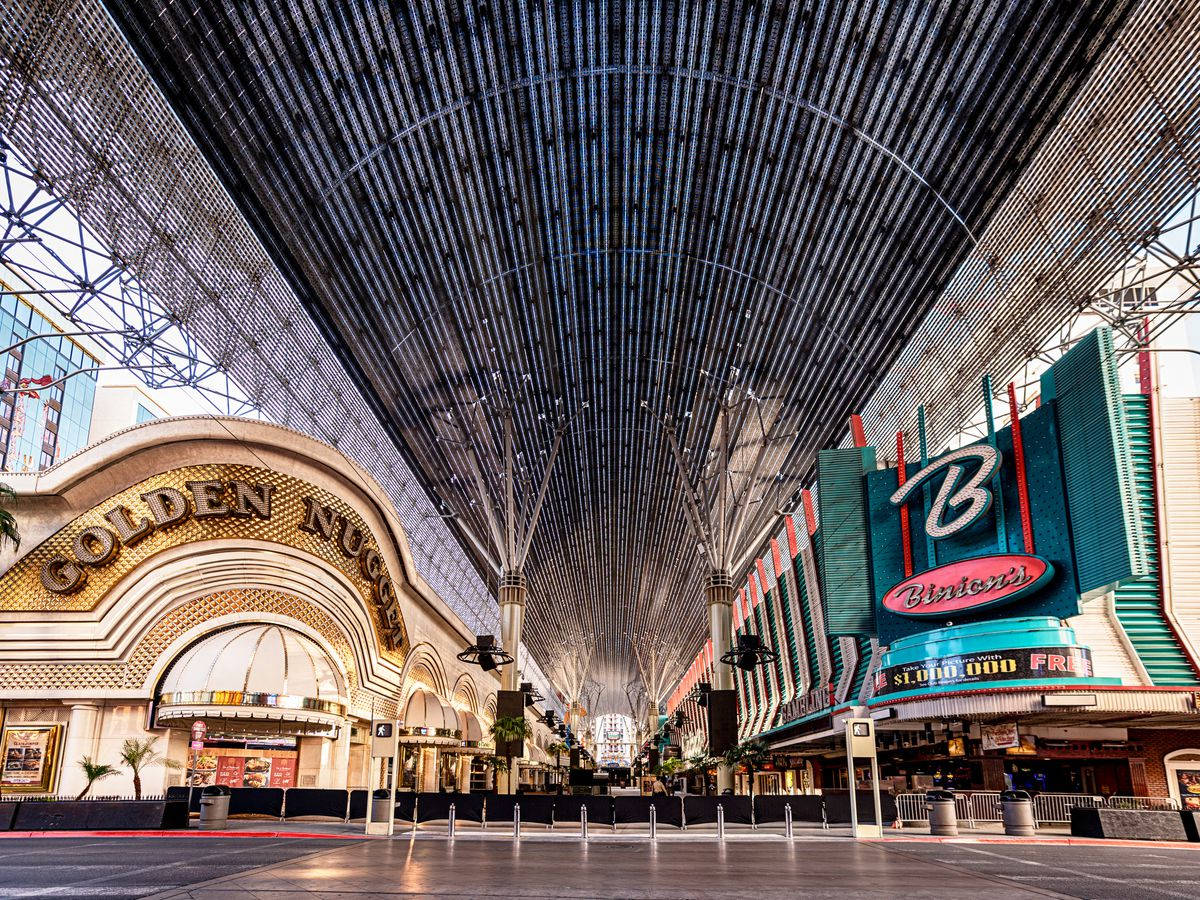 Empty Fremont Street