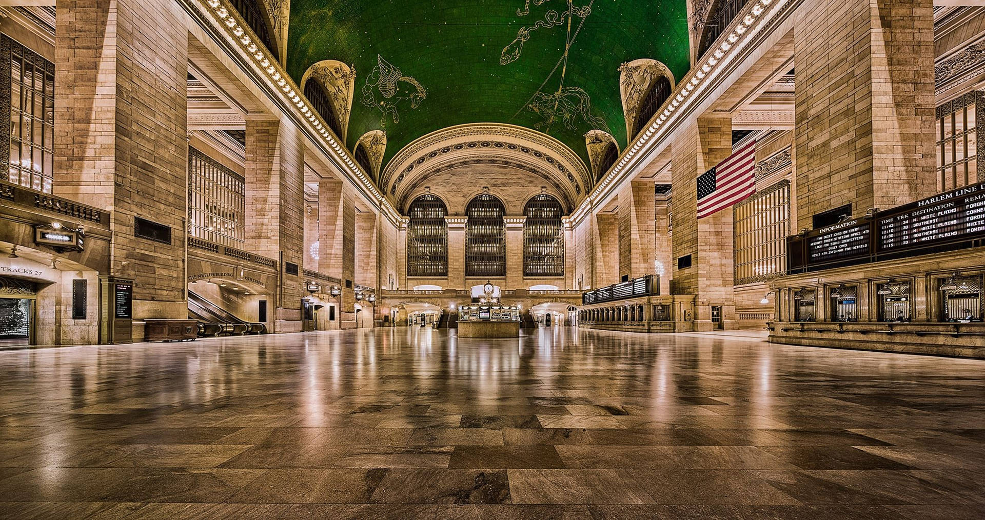 Empty Grand Central Station Background