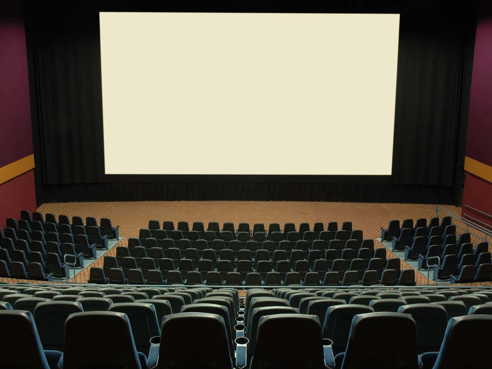 Empty Movie Theater Interior Background