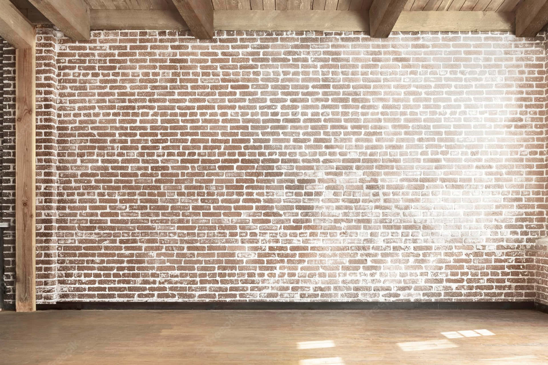 Empty Room With Brick Wall