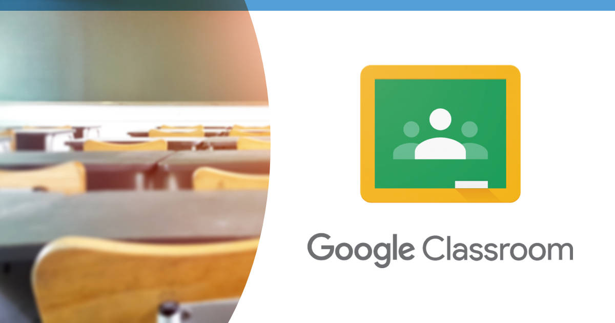 Empty Room With Google Classroom Logo Background