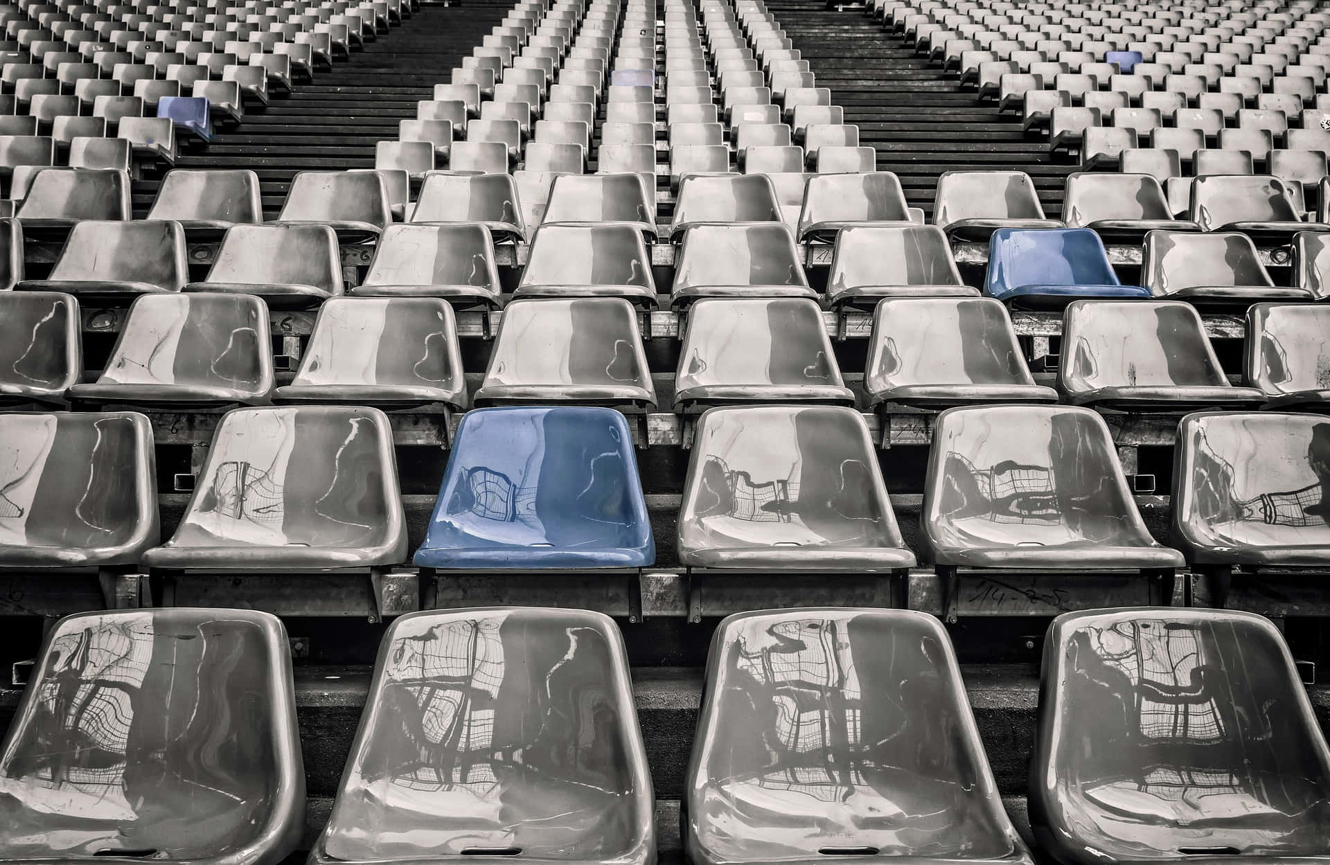 Empty Stadium Chair Background