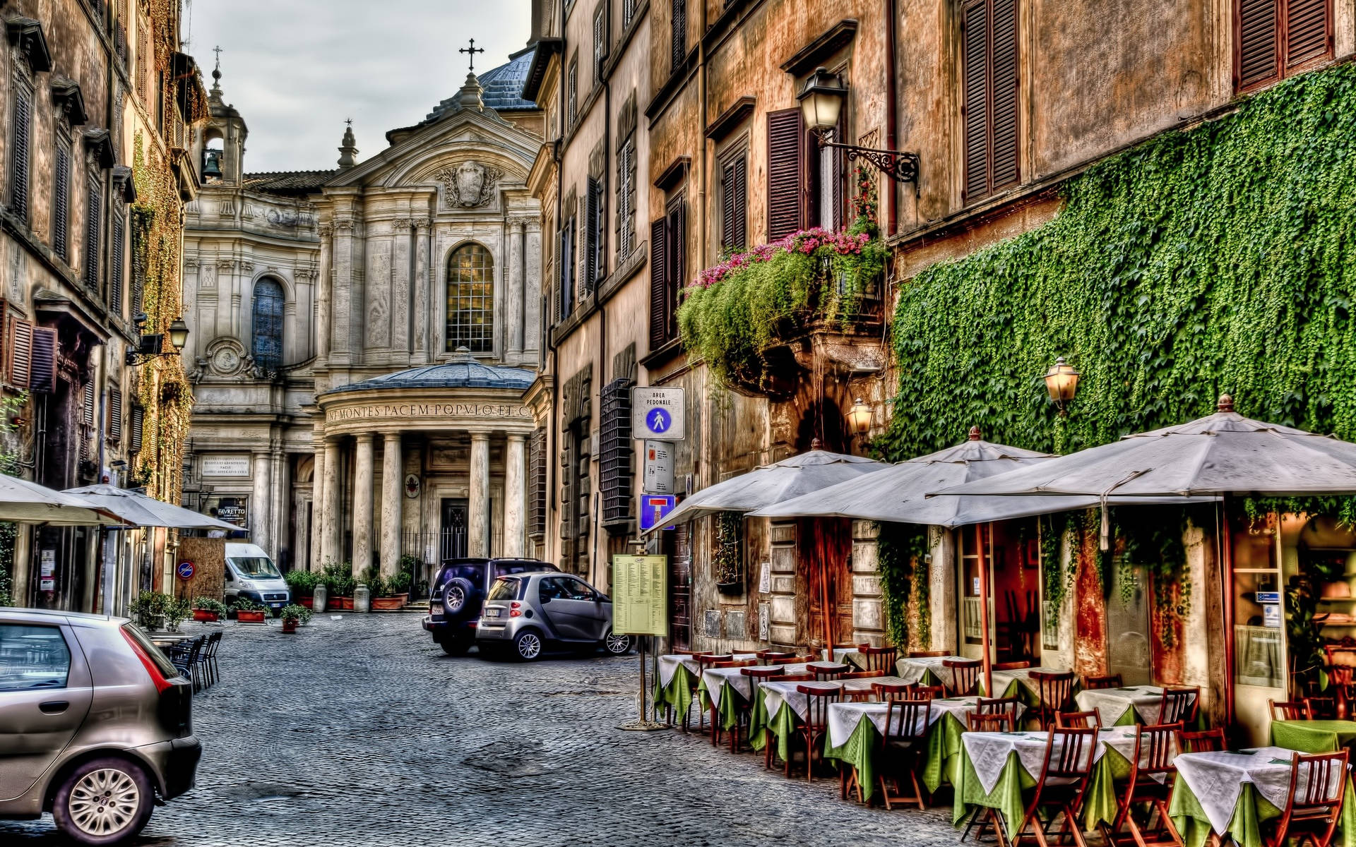 Empty Street In Rome