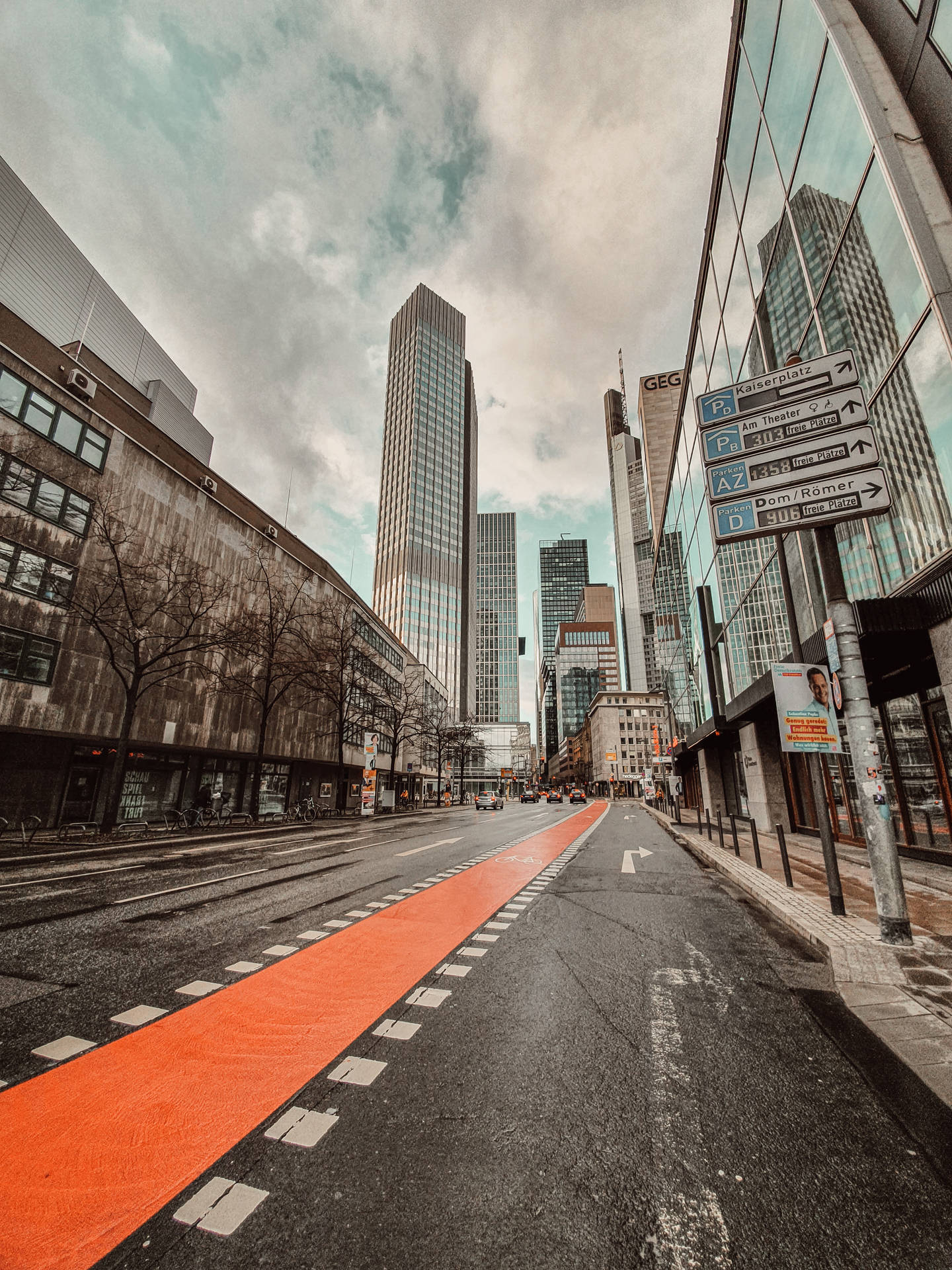 Empty Streets Of Ohio City Background Background