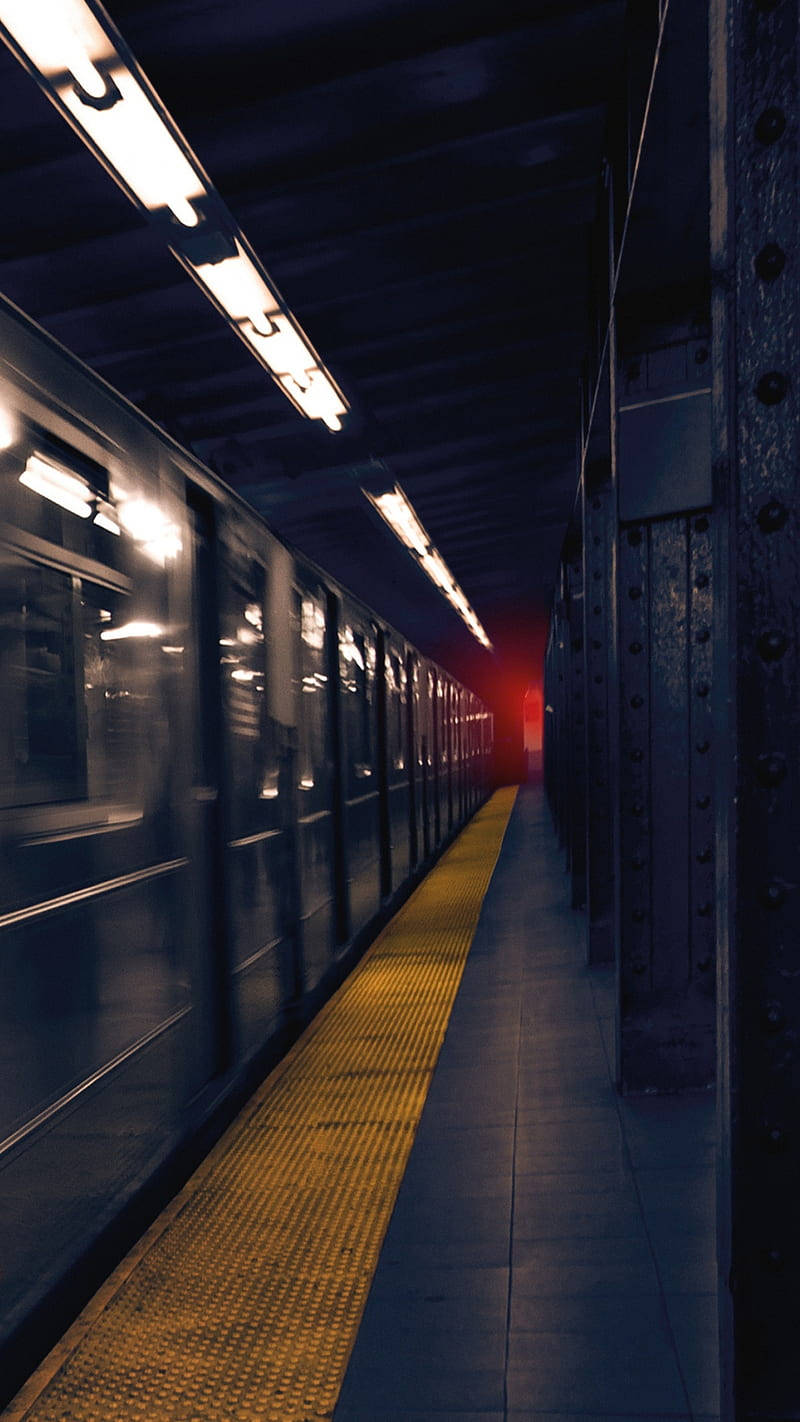 Empty Underground Train Station