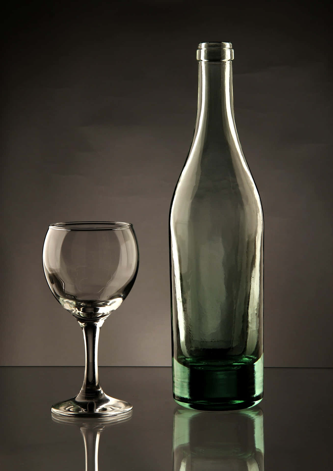 Empty Wine Glass Background
