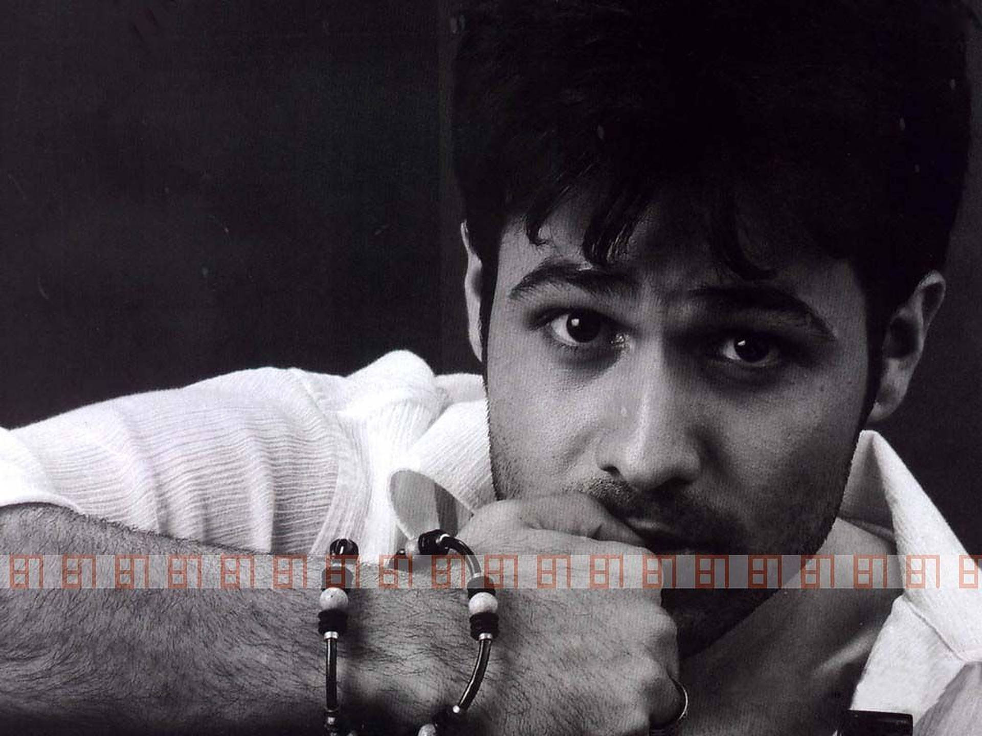 Emraan Hashmi Black And White Photo Background