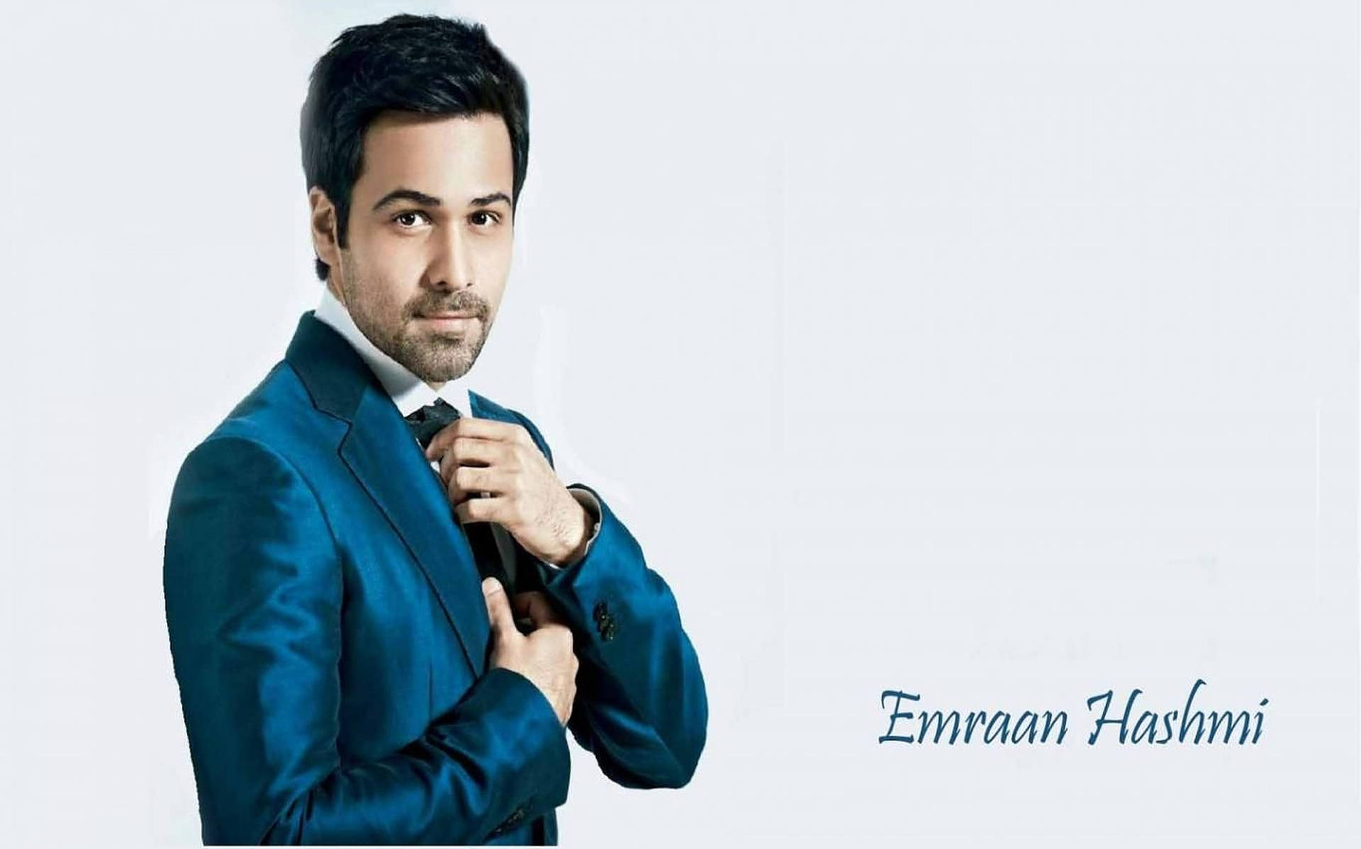 Emraan Hashmi In Blue Suit Background