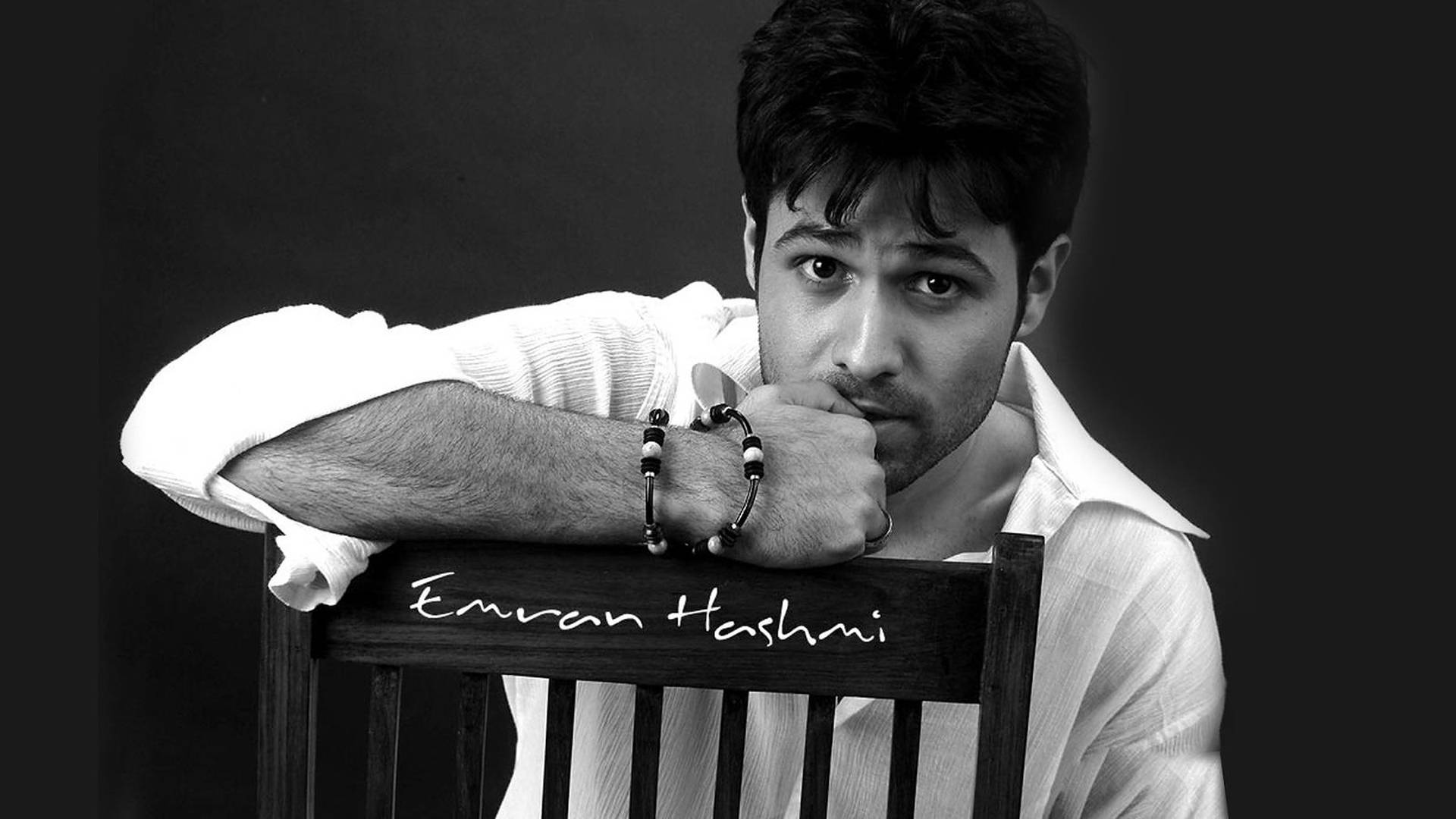 Emraan Hashmi Monochrome Shot Background