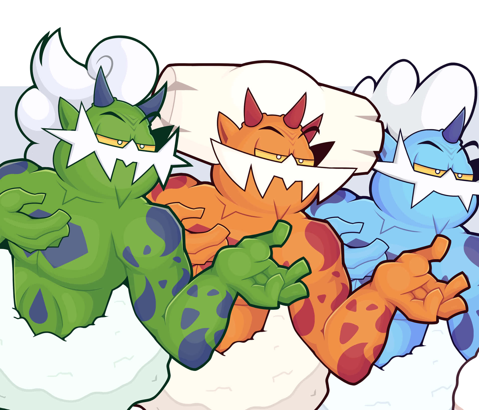 Enamorus And The Forces Of Nature Background