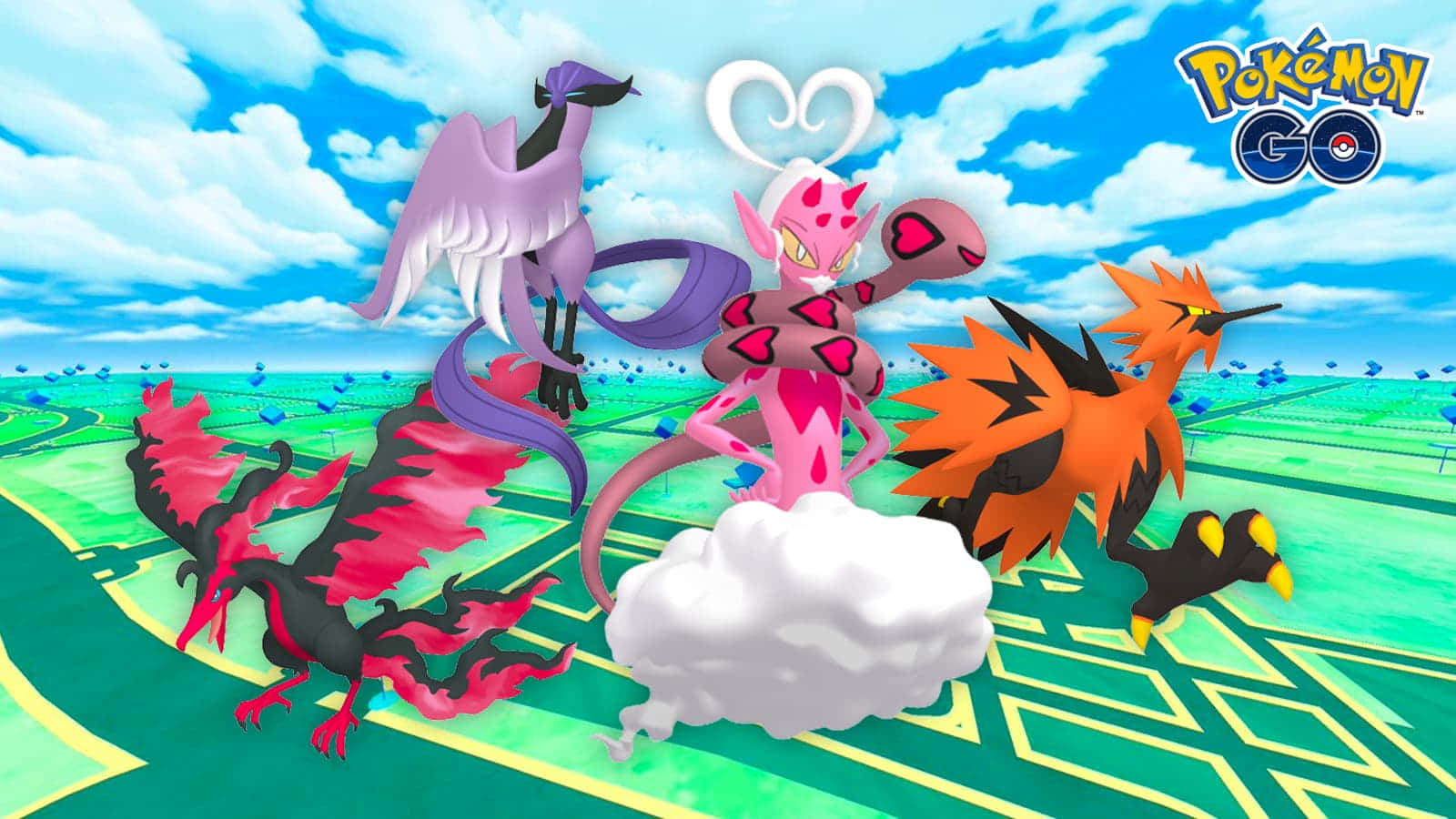 Enamorus And The Phoenix Pokemons Background