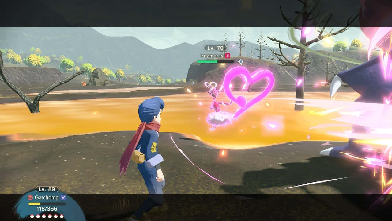 Enamorus In Pokémon Legends: Arceus Background