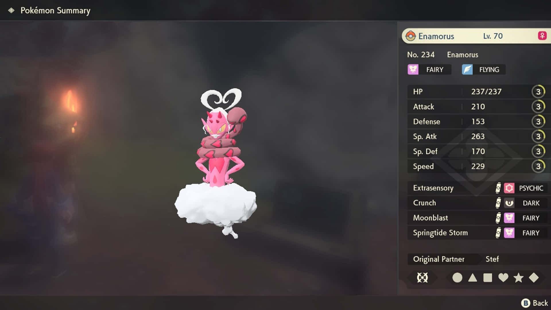 Enamorus Skill Summary Background