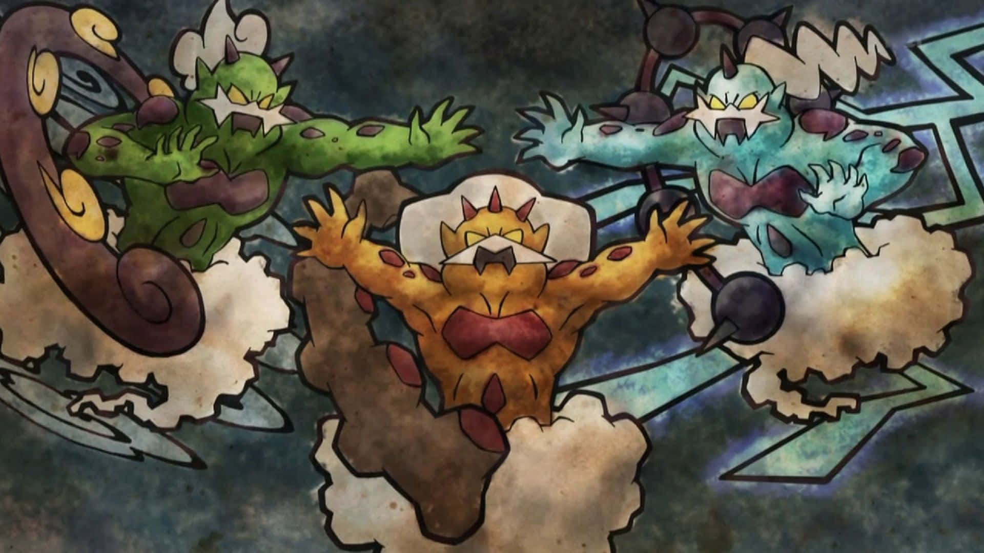 Enamorus Versus Genie Pokémon Background
